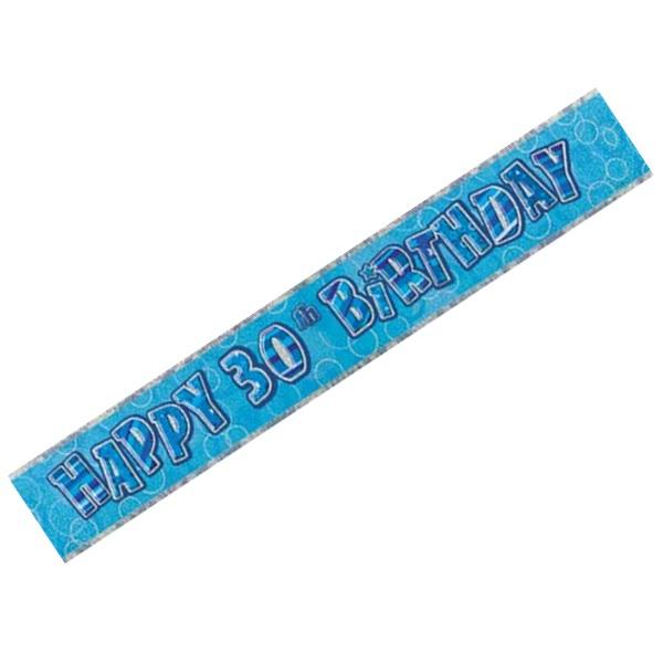 BANNER - 30TH BIRTHDAY BLUE
