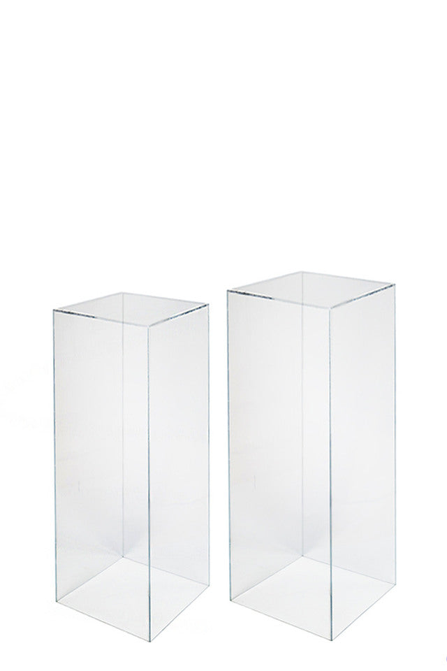 Clear Acrylic Plinth - Set of 2