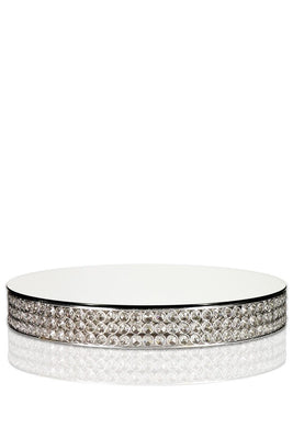 Crystal Cake Stand - Silver