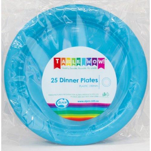 DINNER PLATES - AZURE BLUE PK25