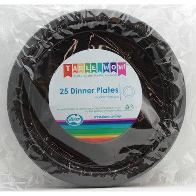 DINNER PLATES - BLACK PK25