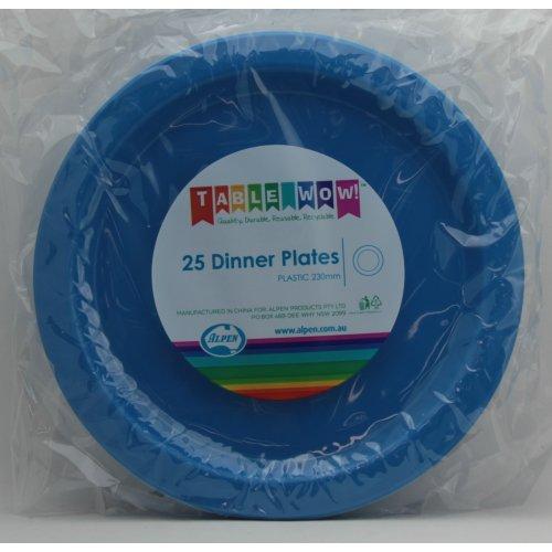 DINNER PLATES - DARK BLUE PK25