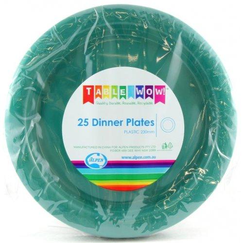 DINNER PLATES - HUNTER GREEN PK25