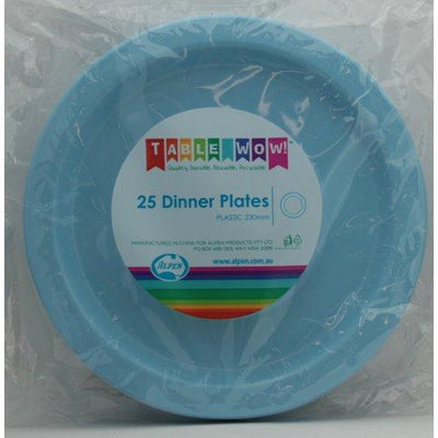 DINNER PLATES - LIGHT BLUE PK25