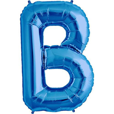 FOIL BALLOON MEGALOON 86CM - BLUE LETTER B