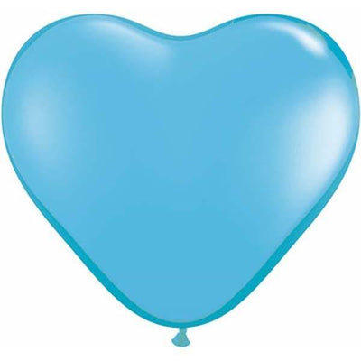 HEART LATEX BALLOON 15CM - FASHION PALE BLUE
