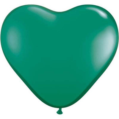 HEART LATEX BALLOON 15CM - JEWEL EMERALD GREEN