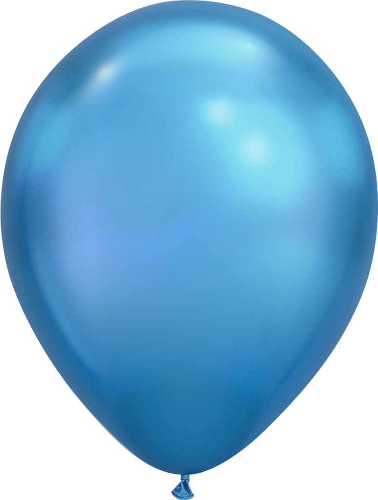 LATEX BALLOON 28CM - CHROME BLUE