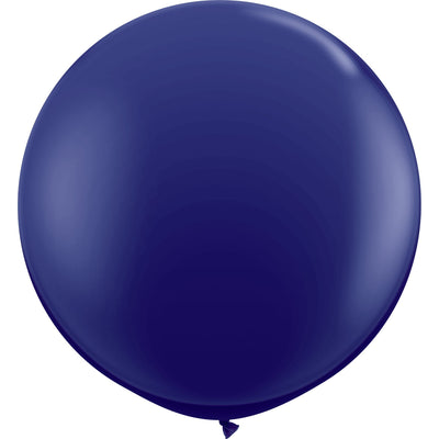 LATEX JUMBO BALLOON 90CM - FASHION NAVY BLUE PK 2