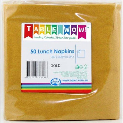 LUNCH NAPKIN - 2PLY GOLD PK50