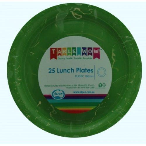 LUNCH PLATES - LIME PK25