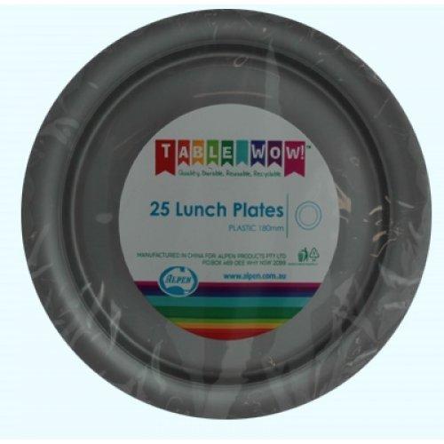 LUNCH PLATES - SILVER PK25