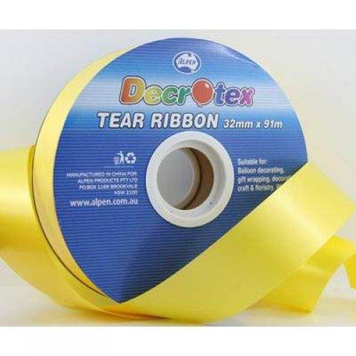 TEAR RIBBON 32MM X 91M - YELLOW